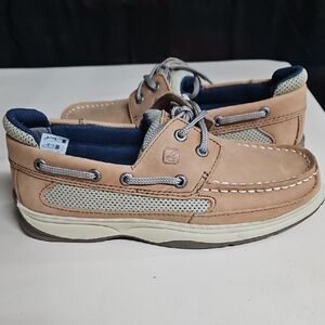 Boys Tan Boat Shoes